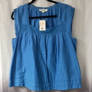 Lucky Brand Lace Trim Tank Top L